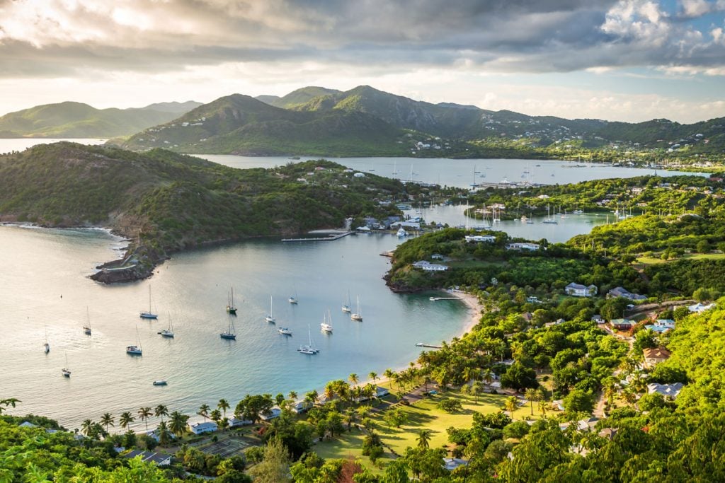 Antigua from above