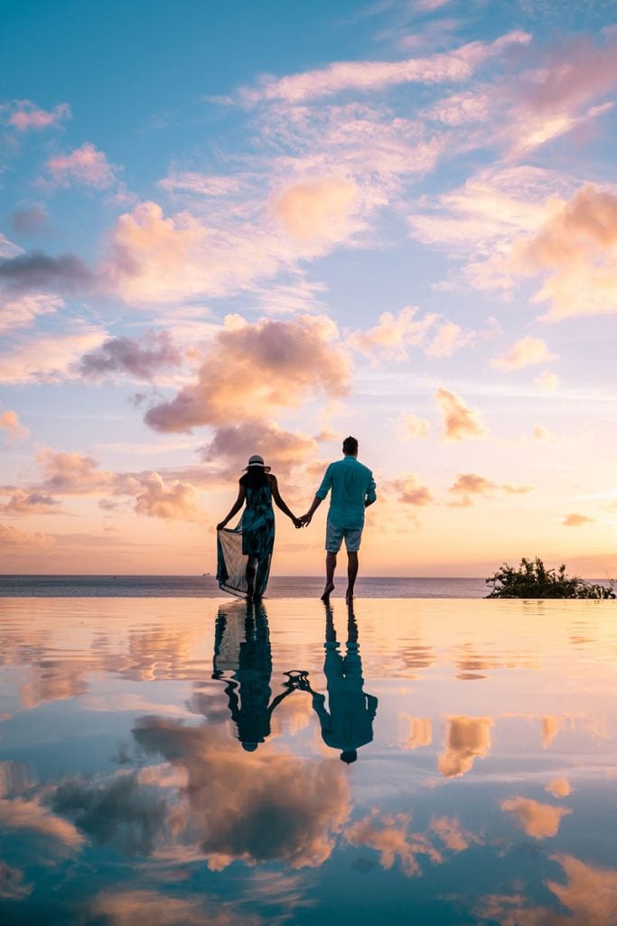 Couple at sunset