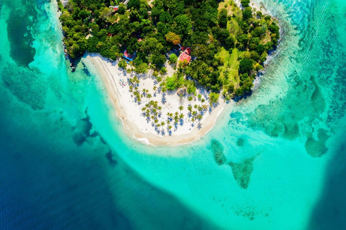 Luxury destination on a Caribbean island