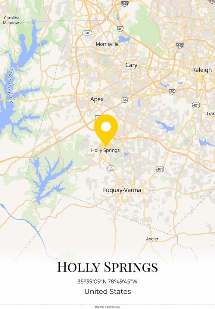 Map of Holly Springs